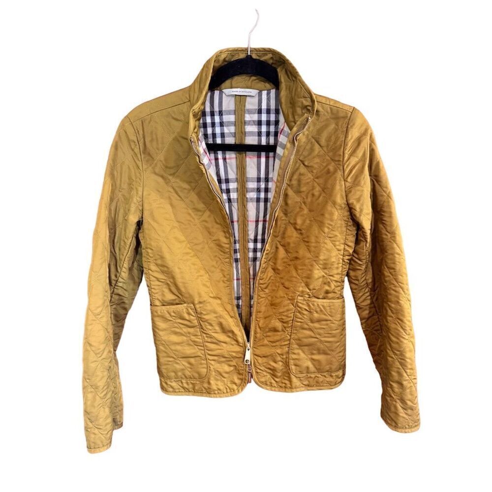 Burberry London Quilted Nova Check Jacket Size XS